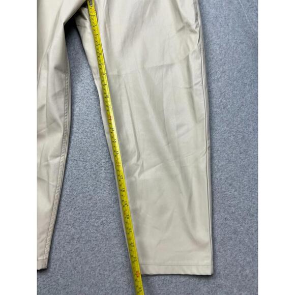 90s Zara High Waist Paper Bag Wide Leg Faux Leather Pants Womens Size 8 Oversize - Picture 8 of 12